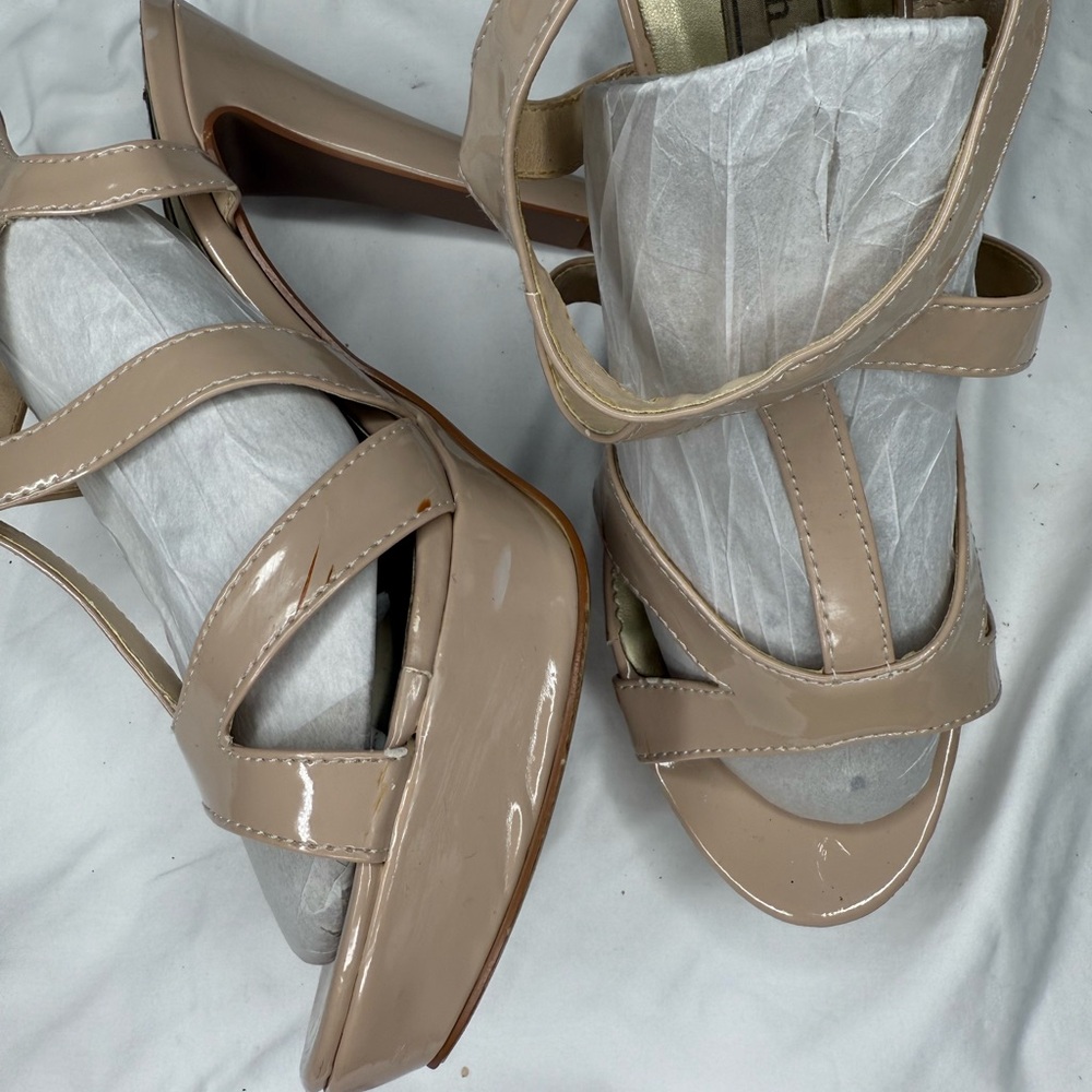 Light tan/nude  platform heels